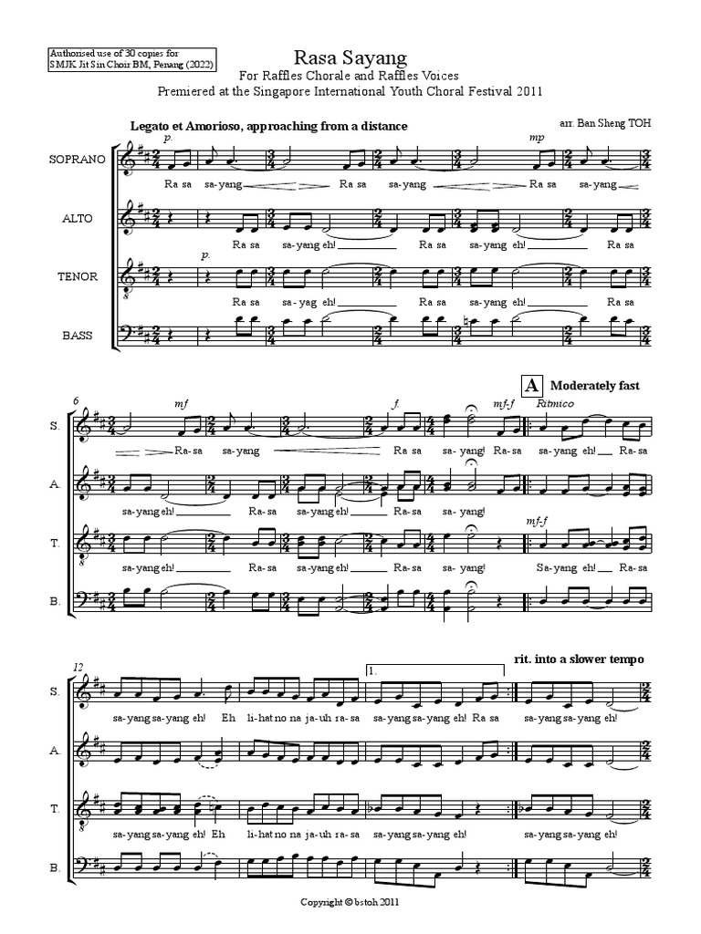 Rasa Sayang by Toh Ban Sheng PDF