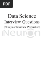 Data Science Interview Questions