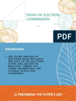 Functions of Election Commission in 40 Characters