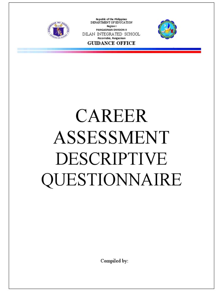 Career Assessment Questionnaire for Students | PDF | Science ...