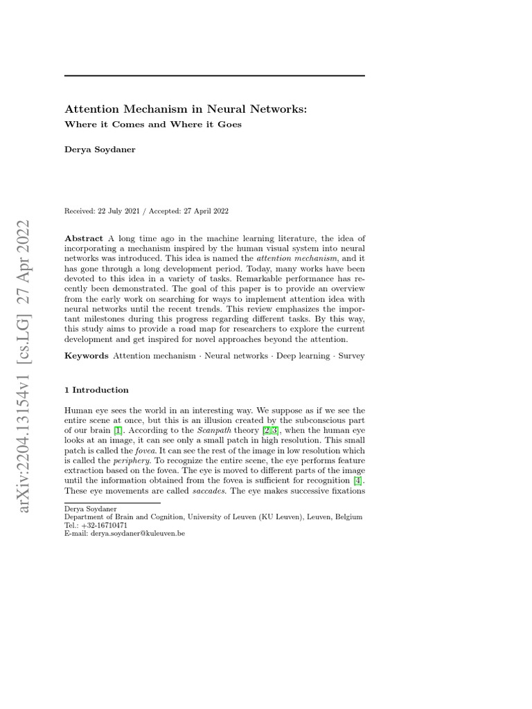 Neural Network Attention Evolution | PDF | Machine Learning | Learning