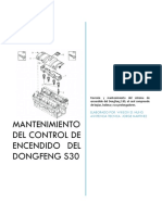 Mantenimiento bobina y bujías Dongfeng S30