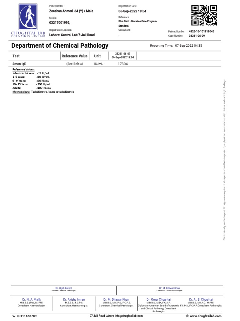 Ige Report | PDF | Pathology | Health Sciences