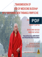 Medicine Buddha Oral Transmission