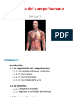 Unidad 1 Estructura Del Cuerpo Humano