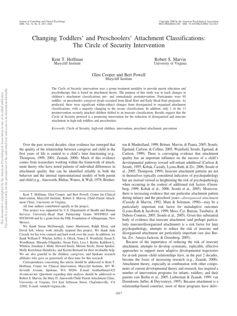 Circle Of Security Pdf