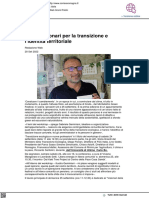 Idee e visionari per la transizione ecologica - Il Corriere Romagna.it, 20 settembre 2022