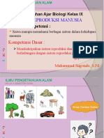 Sistem Reproduksi Manusia: Standar Kompetensi