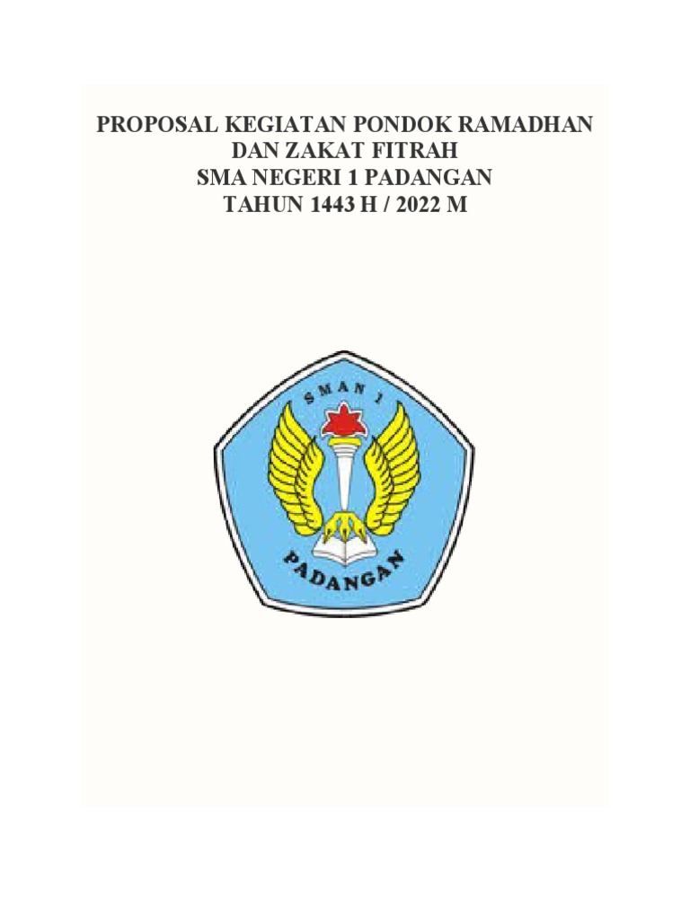 Proposal Kegiatan Pondok Ramadhan Dan Zakat Fitrah Pdf