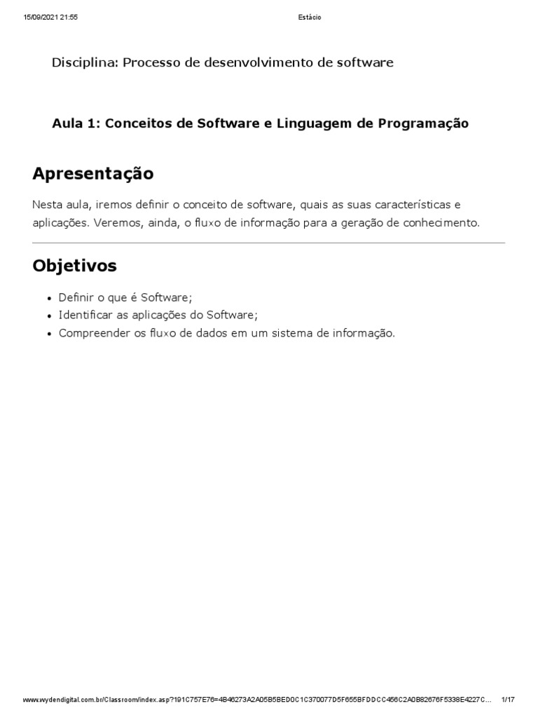 Processo de Desenvolvimento de Software | PDF | Testes de software ...