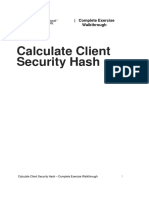 Calculate Client Security Hash - 2021.10 Complete Exercise Walkthrough