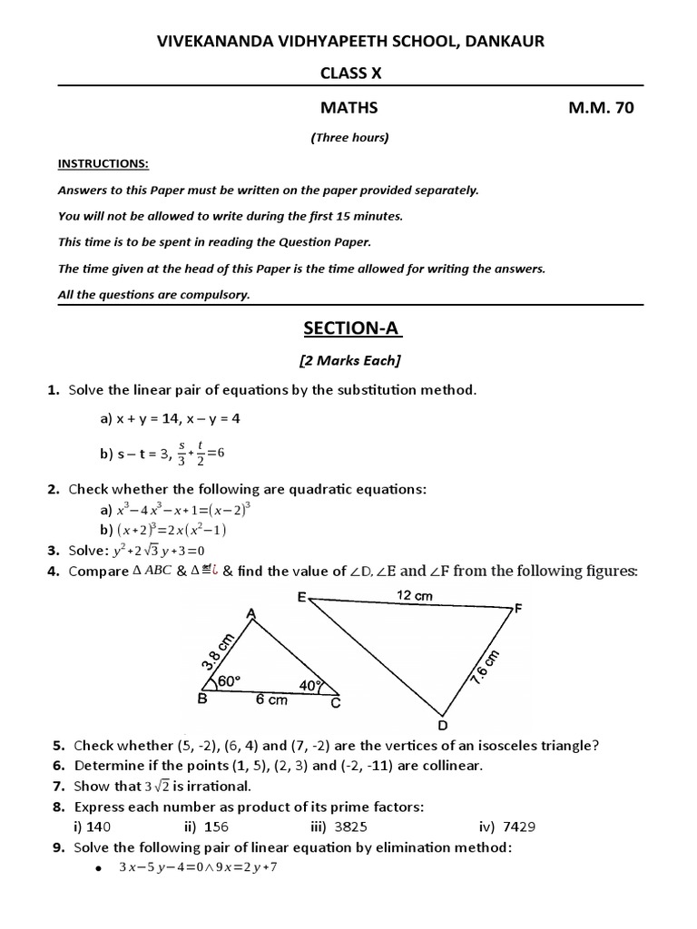 Maths 10th pdf mathematics elementary mathematics
