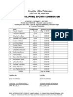PSC Receipt Philippines Youth Weightlifting Training