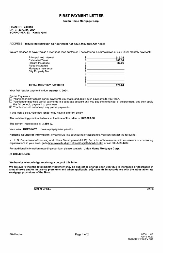 first-payment-letter-pdf