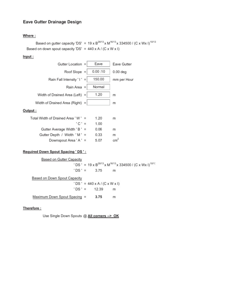 CHU - Drain - Design | PDF