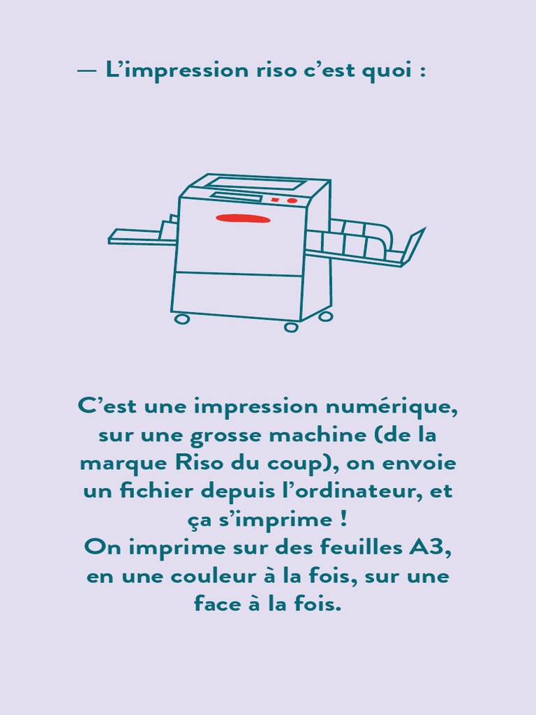 Guide pratique de l'impression Riso | PDF | Imprimante (Informatique ...