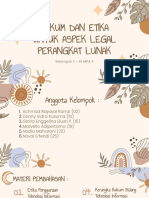 Hukum Dan Etika Untuk Aspek Legal Perangkat Lunak