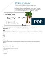 Energi Mekanik (Potensial Dan Kinetik)