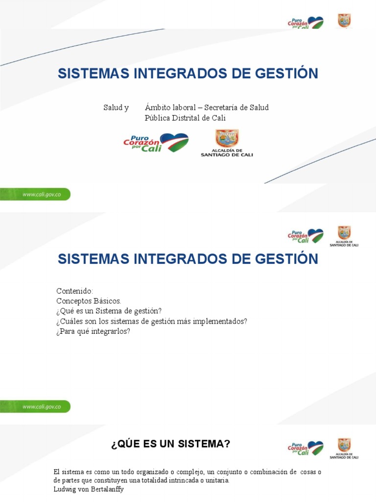 Presentacion Sistemas Integrados de Gestión PDF | PDF | Calidad ...