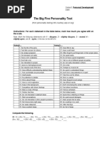 Per Dev The Big Five Personality Test