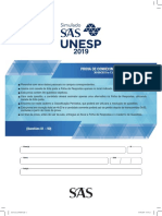 Simulado Sas Unesp 2019