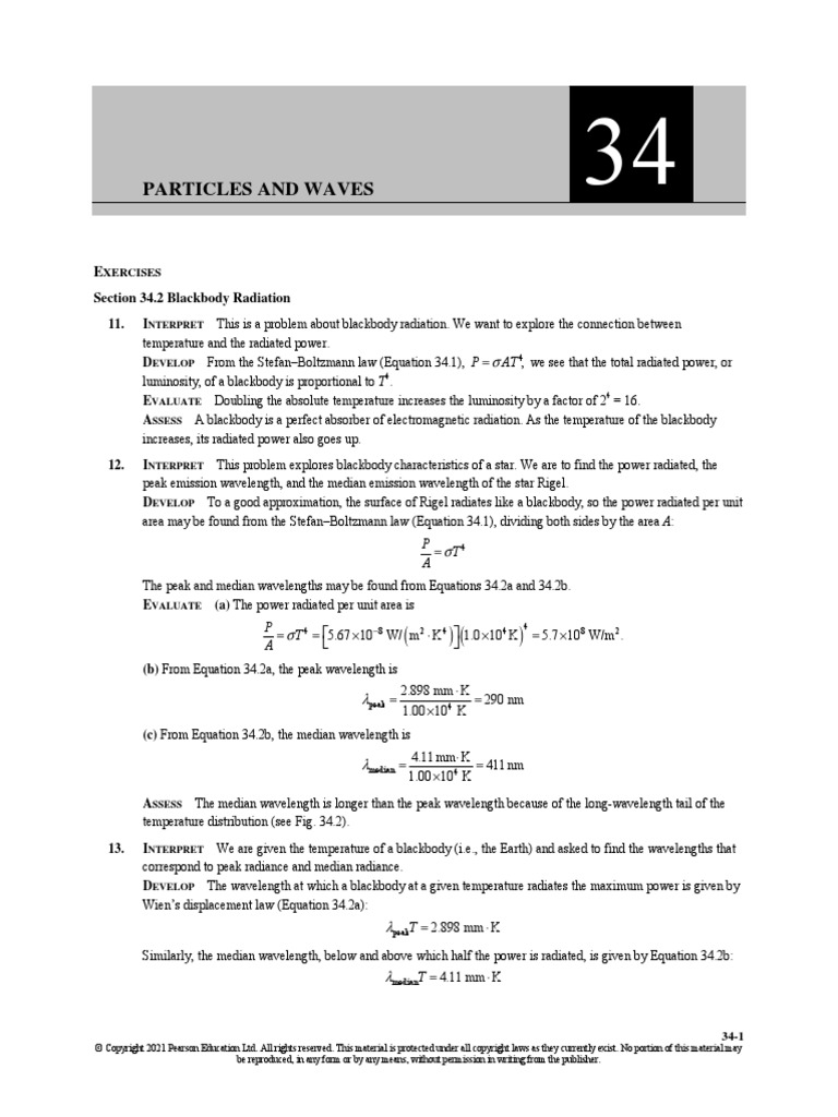CH 34 - Total Solutions | PDF | Electronvolt | Electron