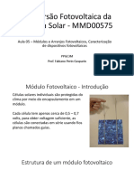 Caracterização de módulos e arranjos fotovoltaicos