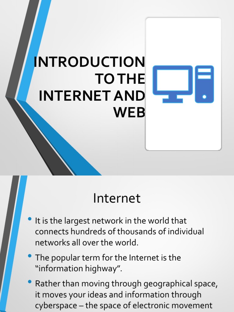Introduction to internet pdf world wide web internet web