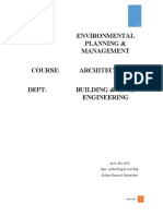 Human Settlement Planning Notes