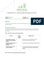 Activity Template - Risk Management Plan