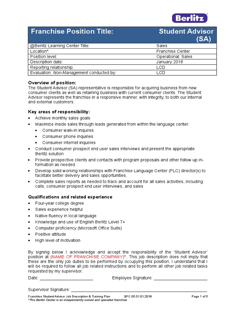 5-0-student-advisor-job-description-training-plan-bfc-05-01-01-2018