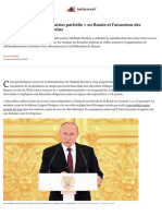 Movilización, Referéndums y Amenaza Nuclear: Putin Lleva Al Límite La Guerra de Ucrania