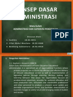 Makalah Konsep Dasar Administrasi Pendidikan