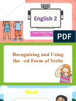 Ed Form of The Verb