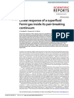 Linear Response of A Superfluid