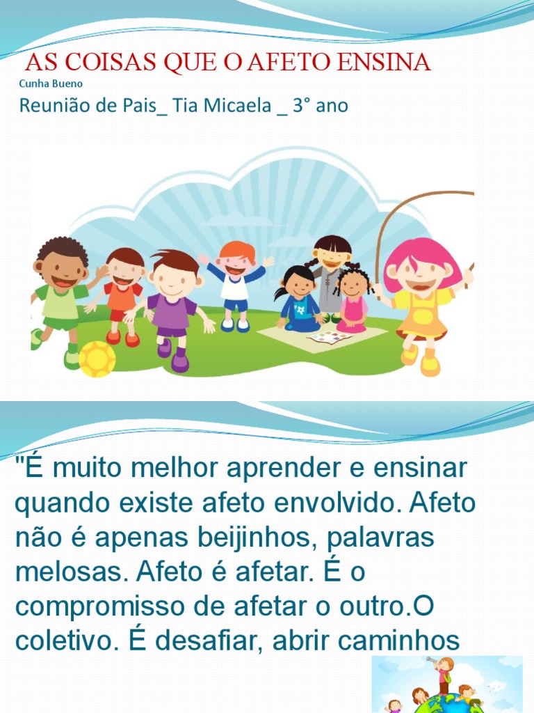Mensagem Reunião de Pais Micaela | PDF, image size:768x1024