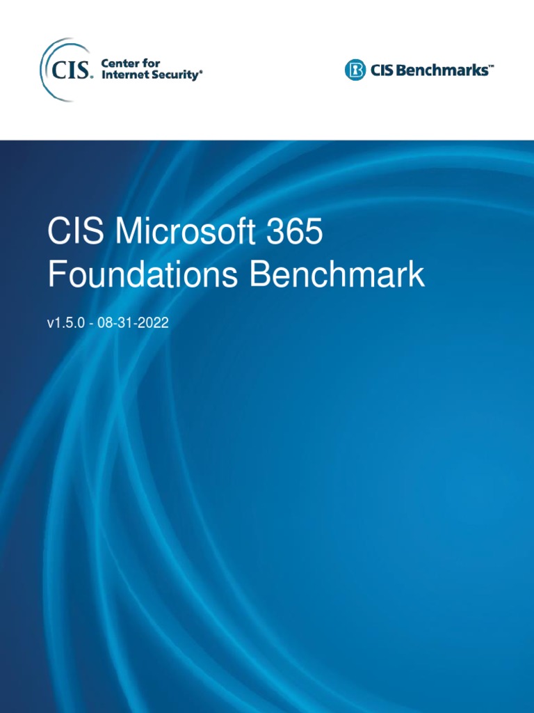 CIS Microsoft 365 Foundations Benchmark v1.5.0 | PDF | Active Directory ...