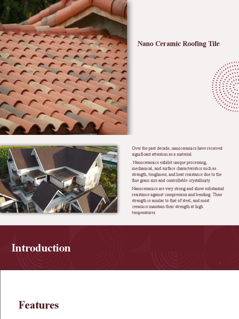 Nano Ceramic Roofing Tile PDF Ceramics Microsoft Power Point