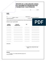 Solicitud de Reporte de La Declaración Jurada Determinativa e Informativa