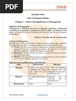 Class 12 Business Studies Chapter 1 - Revision Notes