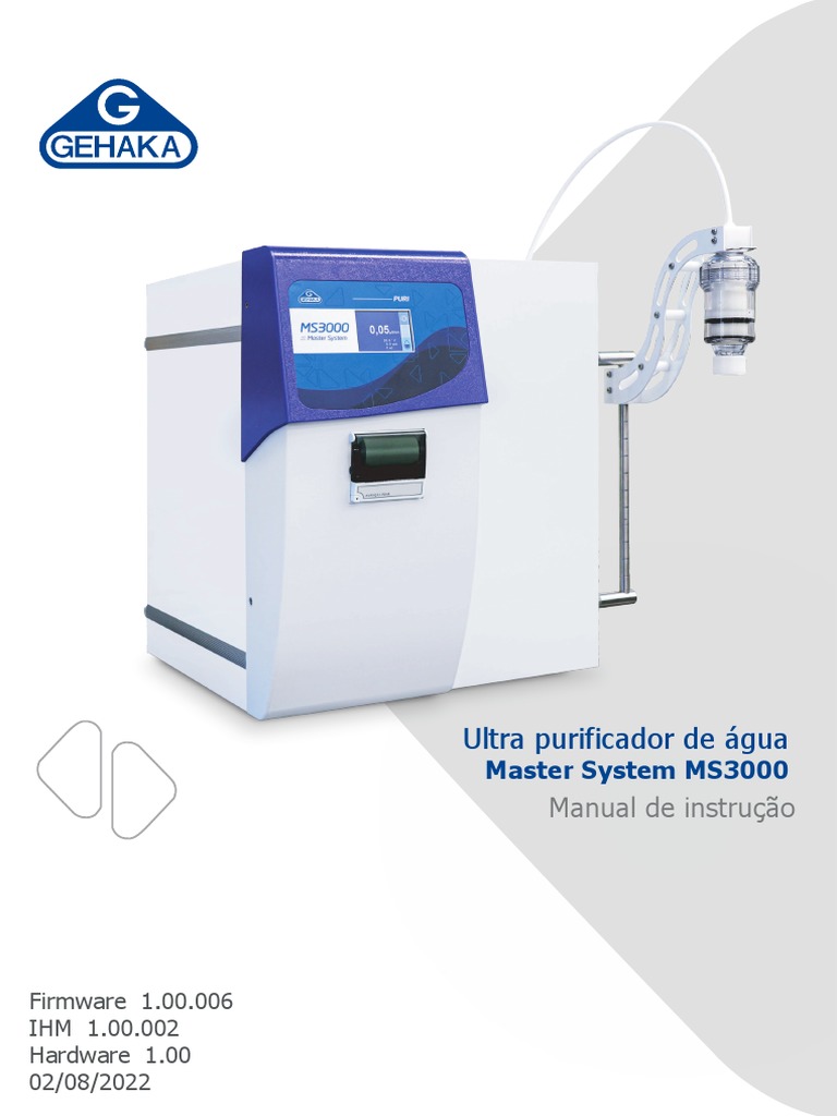 Manual Master System ms3000 | PDF | Impressora (informática) | Desinfetante