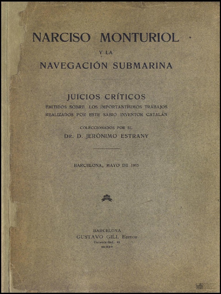 Narciso Monturiol y la navegación submarina PDF
