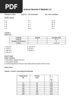 Science Quarter 4 Module 1.2