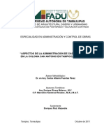 Administración y análisis presupuestal de casa habitación