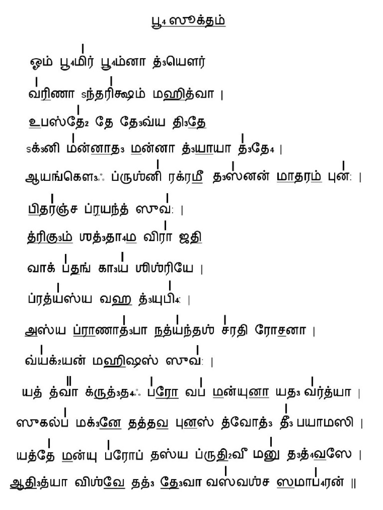 Bhu Suktam | PDF