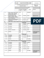 SEA Selection Criteria for Severe Environments