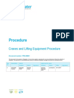 PRO-00861 Corporate Safety - Cranes and Lifting Equipment Safety Procedure