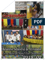 Portfólio da Escola Maria Villany Delmondes - 2018