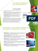 Alerta Digemid #046 - 2021 Productos Farmacéuticos