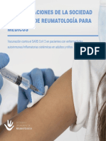 Sociedad Uruguaya de Reumatologia Vacunacion COVID 19 Recomendaciones para Medicos